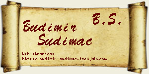 Budimir Sudimac vizit kartica